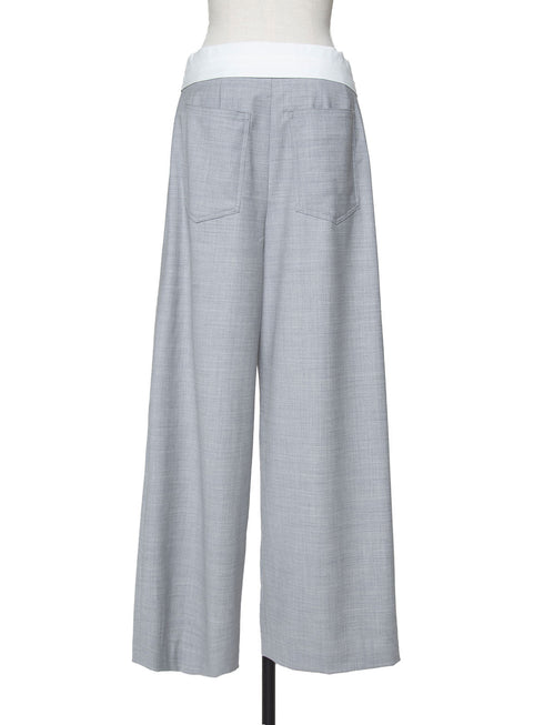 silk wool marvelt pants(予約商品)